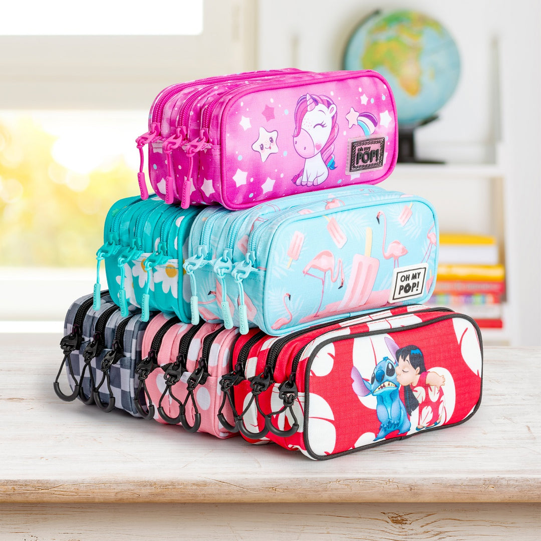 DRAGON BALL Goku Foodie - Estuche Escolar Triple Portatodo Tres Cremalleras TRICK FAN