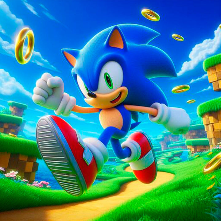 SONIC The Hedgehog SEGA Run - Mochila Infantil para Preescolar con Compartimento Unico