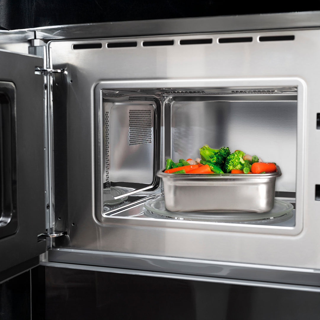 IBILI Keepklin - Recipiente Cuadrado en Acero Inoxidable Apto Microondas