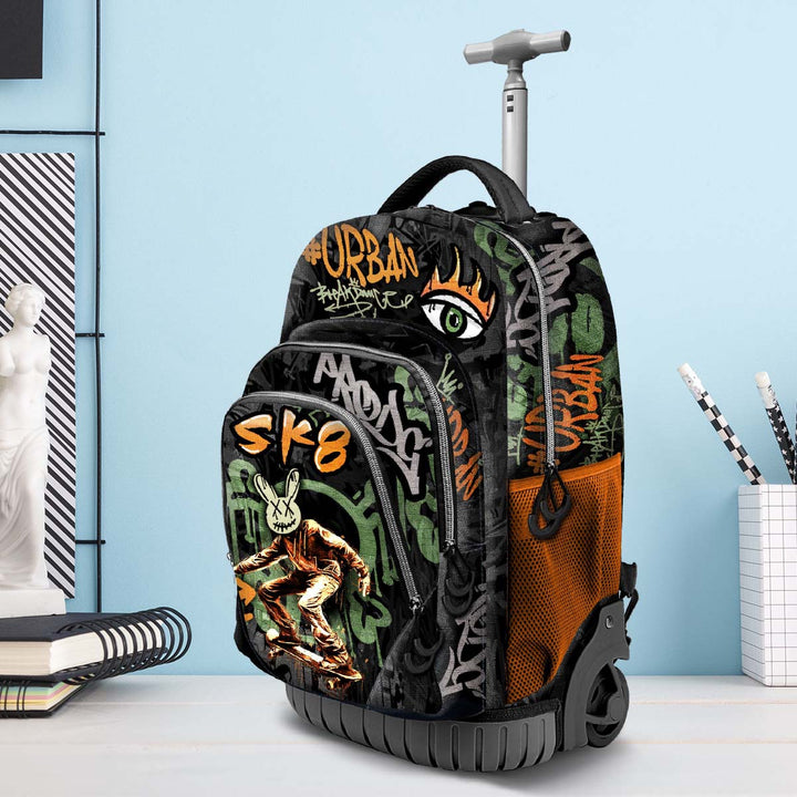 KARACTERMANIA - ONE PIECE Ropes Mochila Escolar con Ruedas Trolley