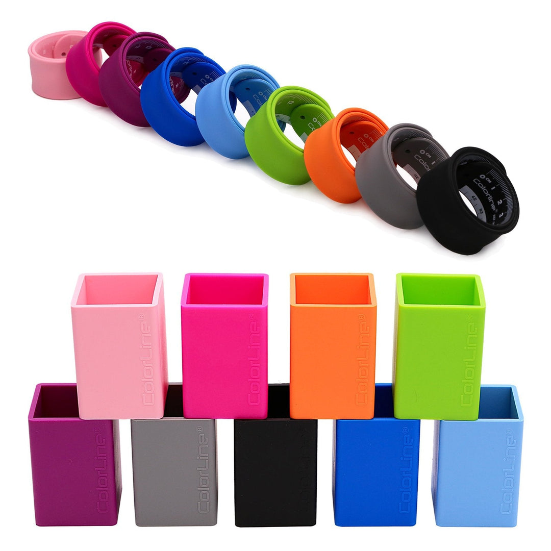 Cubilete Porta Lápices de Silicona Ultra Soft. Color Azul Claro