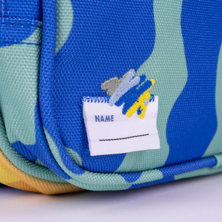 ColePack ECO Milan - Estuche Triple de 3 Cremalleras y Material Escolar Incluido. Blue Odyssey