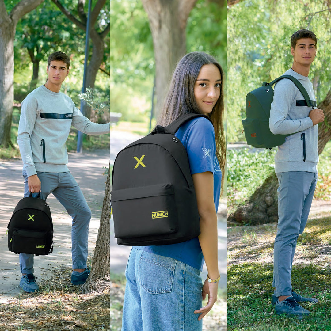 SAFTA - Mochila  Para Portatil 14.1" Munich Basics 410x310x160 mm. Verde Menta