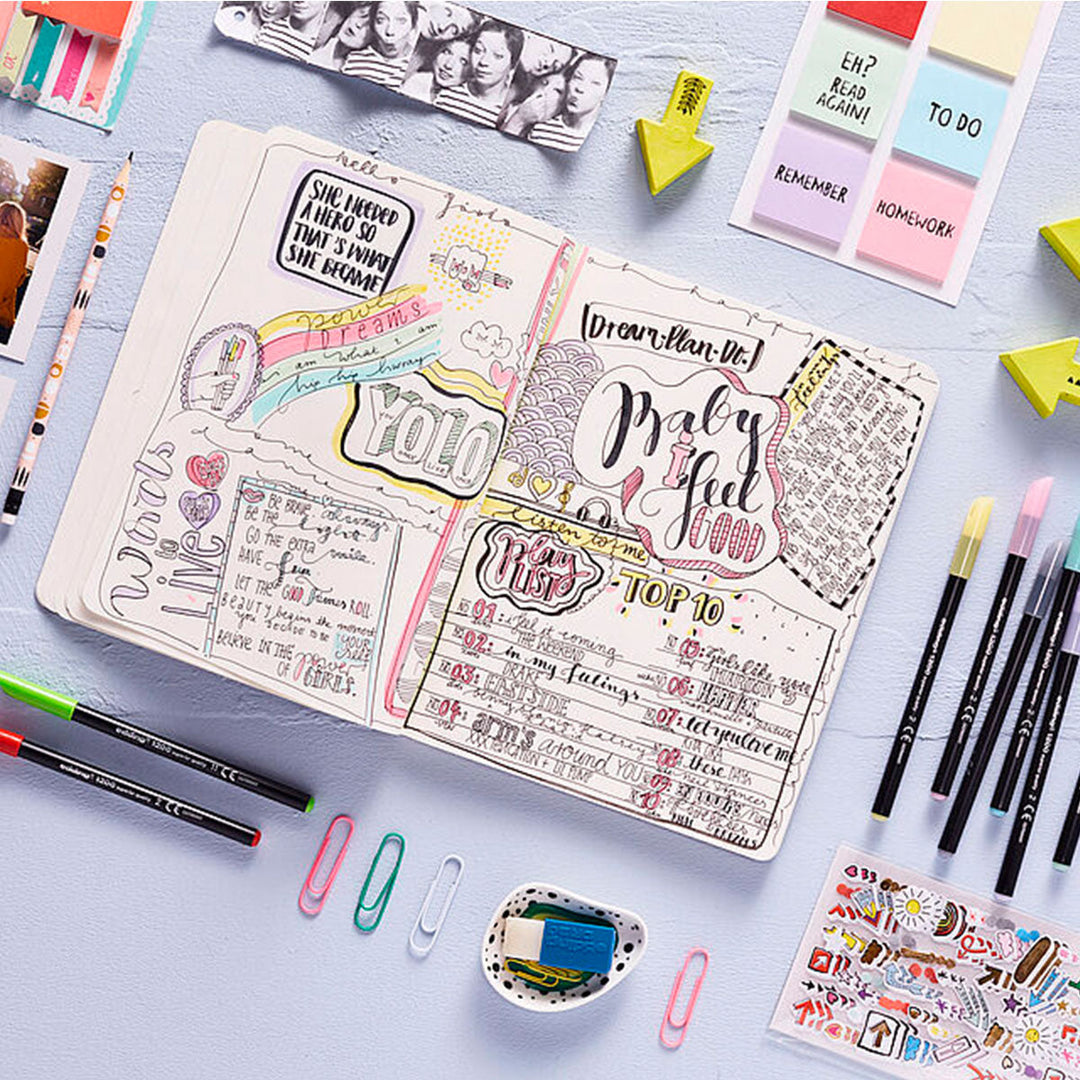 Edding 1200 - Rotulador de Fibra con Punta Redonda de 1 mm. Negro