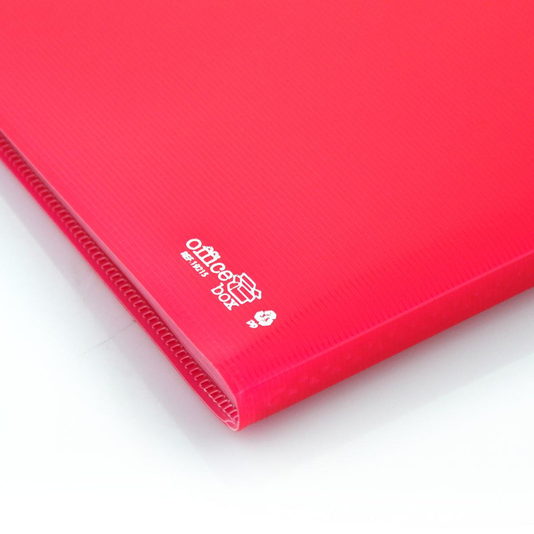 Office Box Supra - Carpeta Active de 20 Fundas A4 con Adhesivos Incluidos. Colores Surtidos