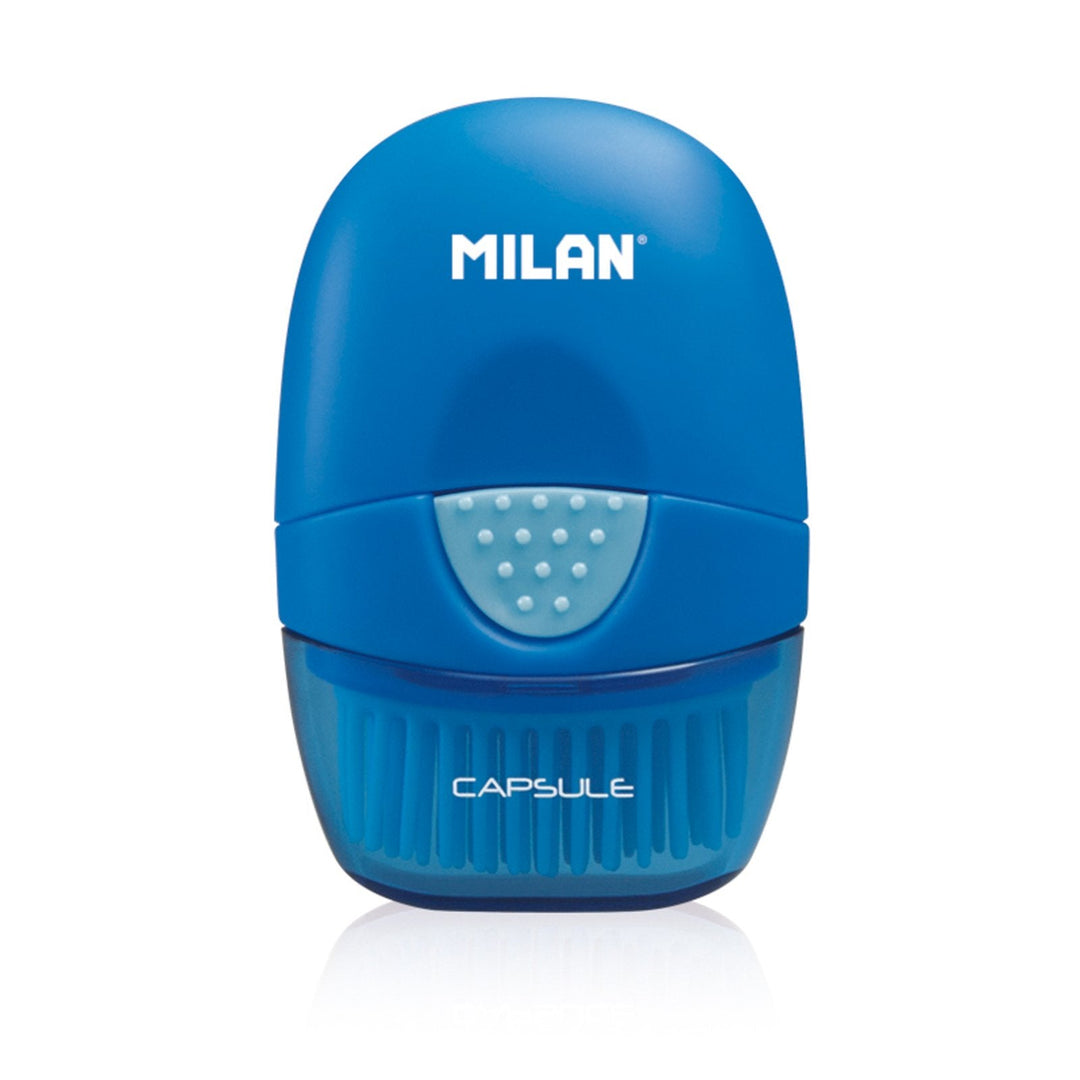 MILAN 4900116 - Eraser & Brush, Combinación de Goma y Cepillo. Diseño CAPSULE