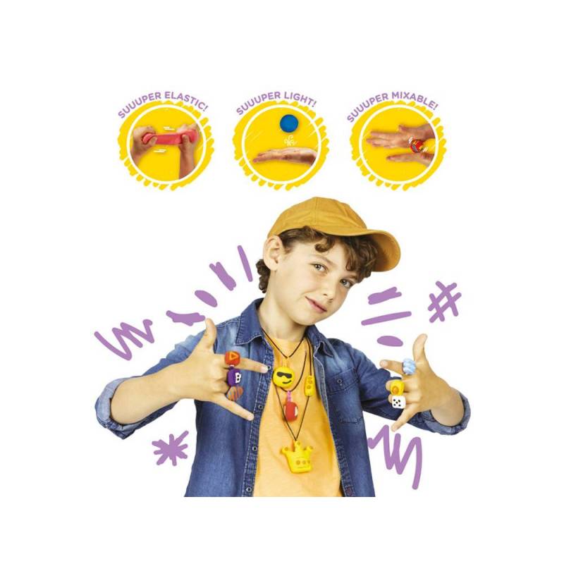 CARIOCA Modelight Bijoux - Kit de Pasta para Modelar. Creación de Collares y Anillos