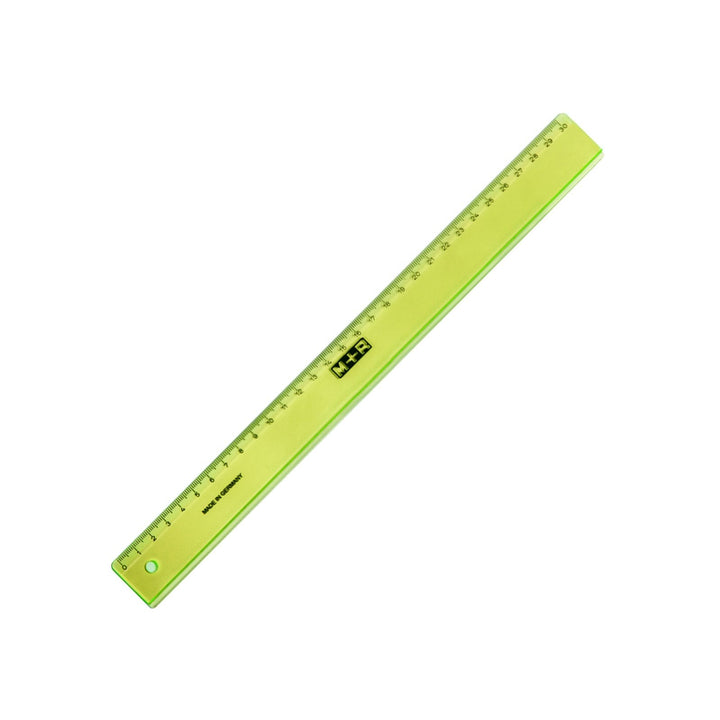 M+R - Regla de Plástico con Base Biselada, 30 cm