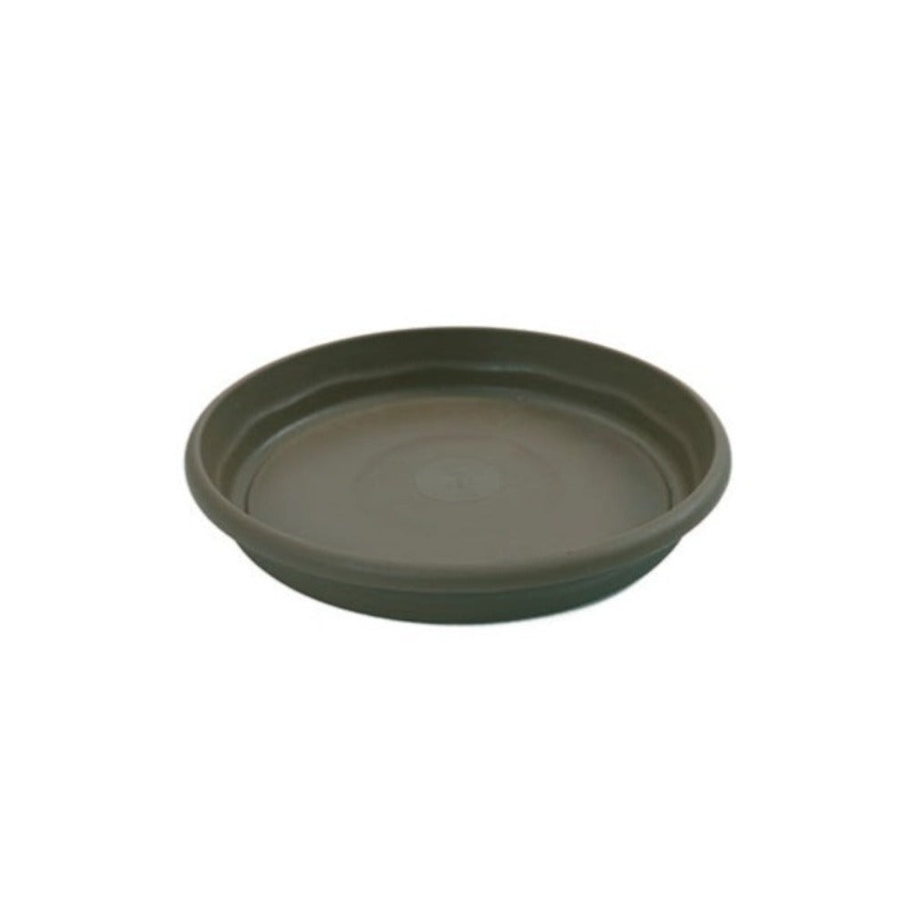 Plastiken TERRA - Plato Redondo de 18 cm para Macetas de 20 cm 3L. Taupe