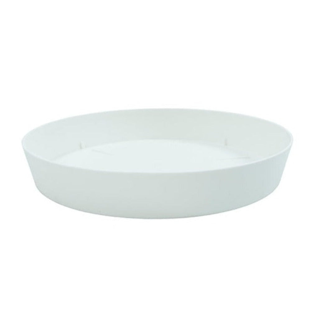 Plastiken TES - Plato Redondo Ø28 cm para Macetas de 38 cm. Blanco