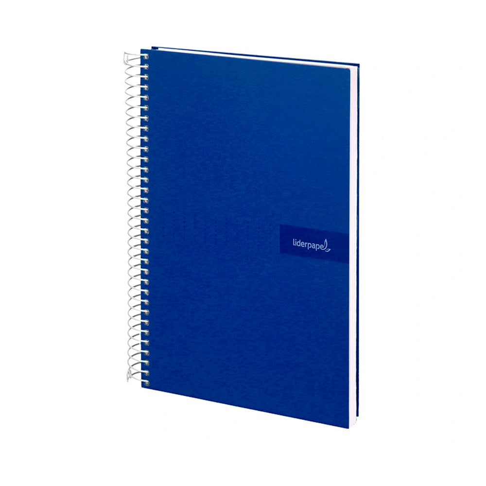 LIDERPAPEL - Cuaderno Espiral A4 con Margen 80h 90gr. Azul Marino