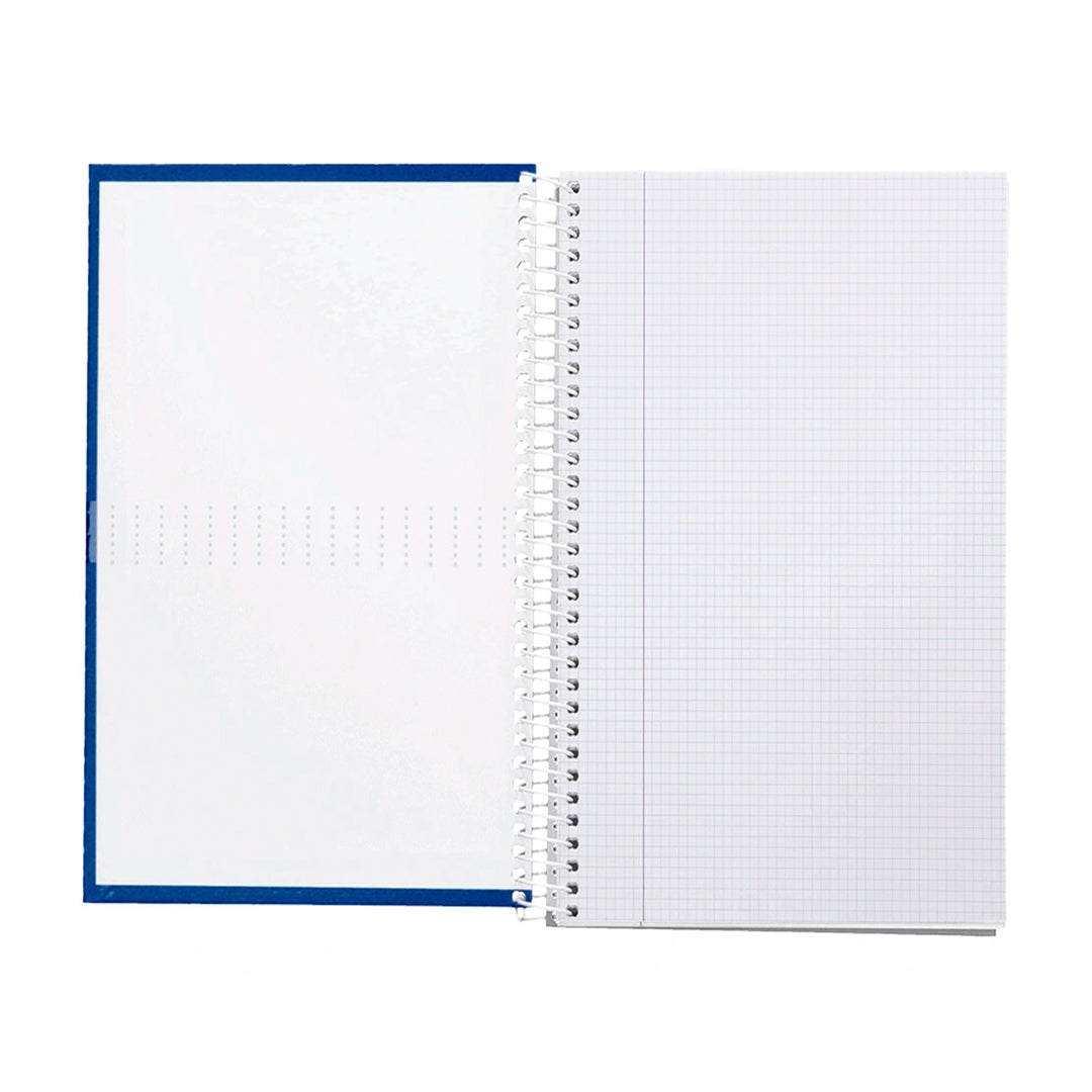 LIDERPAPEL - Cuaderno Espiral A4 con Margen 80h 90gr. Azul Marino