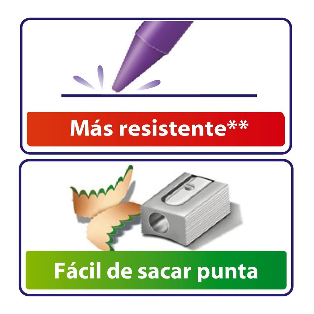 BIC 8757711 - Caja de 18 Lápices de Cera PLASTIDECOR. Seguros para Niños Norma EN71