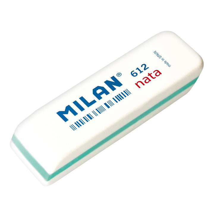 MILAN CPM612 - Set de 6 Gomas de Borrar Suaves y Versátiles Tipo Nata® 612 Biseladas
