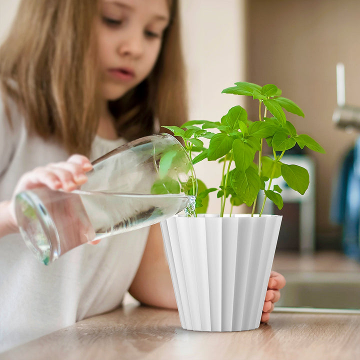 Plastiken 89003 - Maceta Redonda Colección DORIC. Medida 26 cm 8L