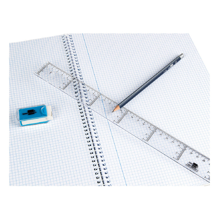 LIDERPAPEL - Regla Liderpapel Plastico Cristal 30 cm