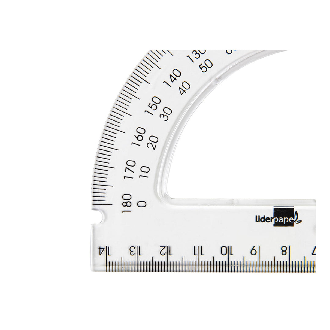 LIDERPAPEL - Semicirculo Liderpapel 14 cm Plastico