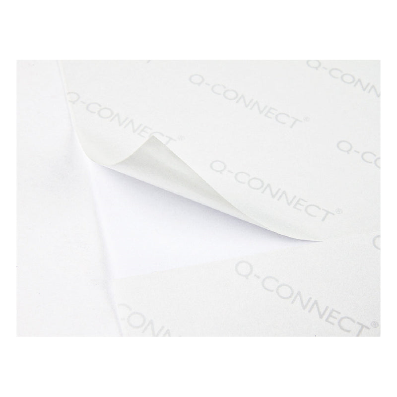 Q-CONNECT - Etiqueta Adhesiva Q-Connect Kf01587 Tamano 63.5x38.1 mm Fotocopiadora Laser Ink-Jet Caja Con 100 Hojas Din A4