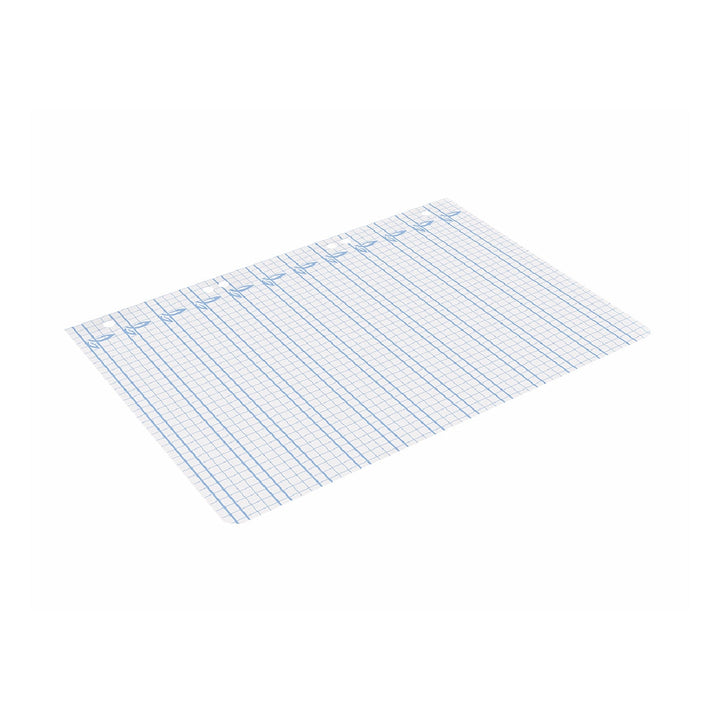 LIDERPAPEL - Recambio Liderpapel Cuarto Pautaguia 100 Hojas 75 G Cuadriculado Pautado 4 mm Con Margen 6 Taladros