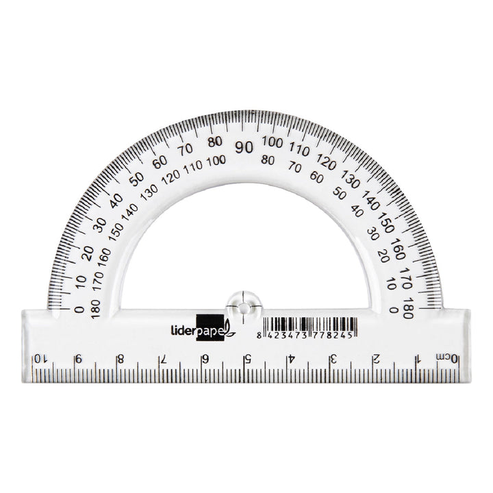 LIDERPAPEL - Semicirculo Liderpapel 10 cm Plastico