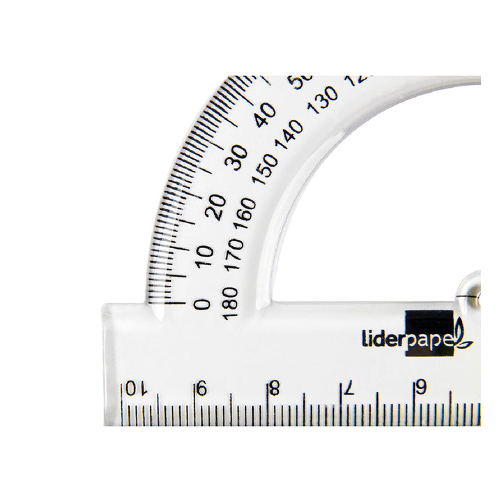 LIDERPAPEL - Semicirculo Liderpapel 10 cm Plastico