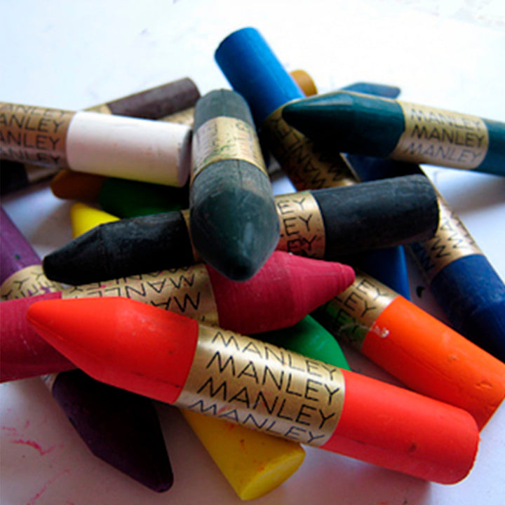 ALPINO Manley - Caja con 15 Lápices de Cera Blanda en Colores Brillantes