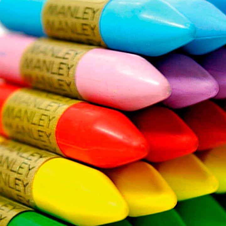ALPINO Manley - Caja con 15 Lápices de Cera Blanda en Colores Brillantes