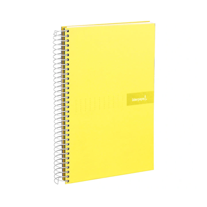 LIDERPAPEL - Cuaderno Espiral A4 con Margen 80h 90gr. AMARILLO