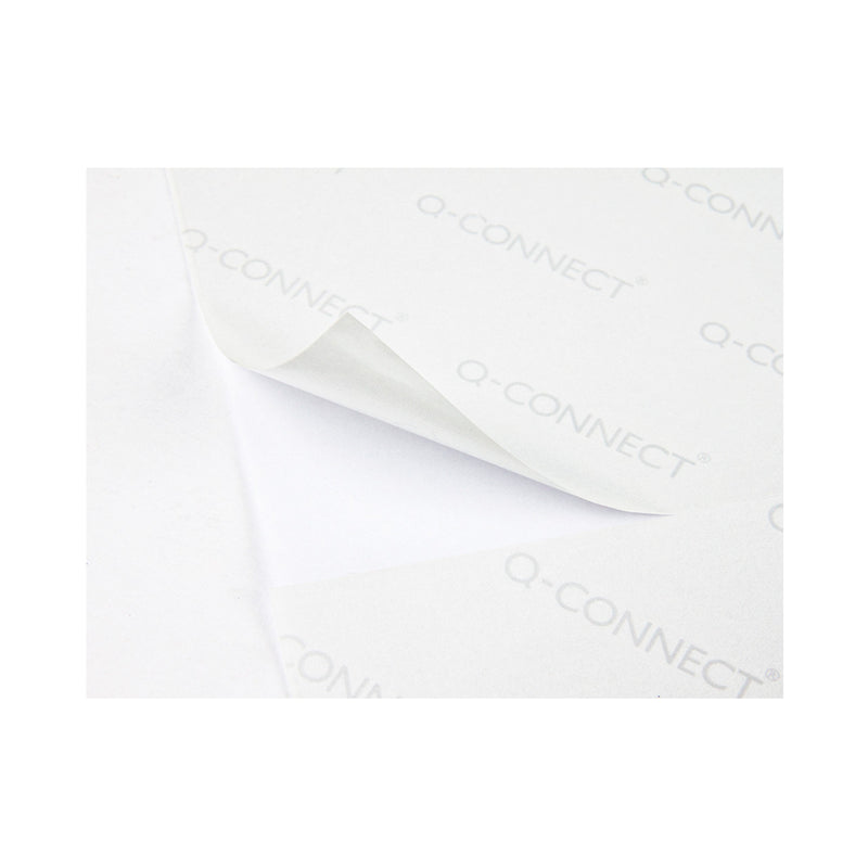 Q-CONNECT KF01585 - Caja 100 Hojas DIN A4 de 14 Etiquetas Adhesivas 99.1x38.1 mm Copia Laser InkJet Blancas