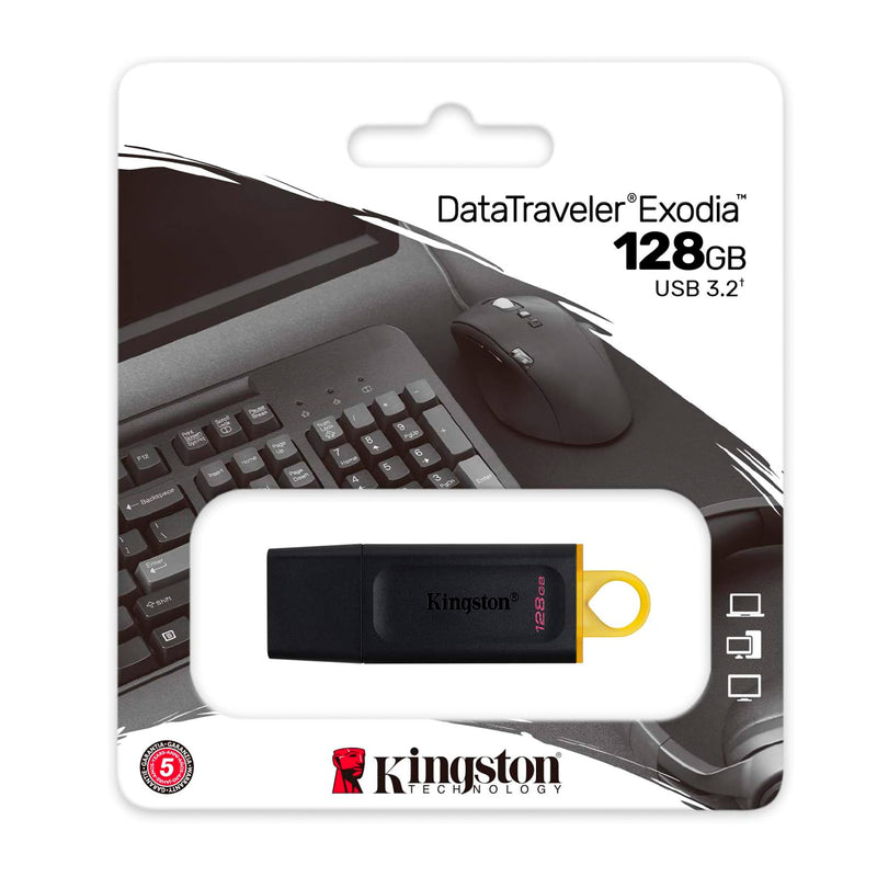 Kingston DTX - Memoria Flash USB-C 3.2 DataTraveler Exodia 128GB Negro