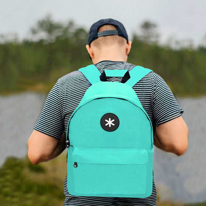 ANTARTIK - Mochila Escolar con Asas Acolchadas y Bolsillo Exterior. Menta