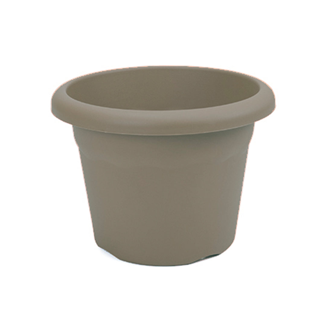 Plastiken TERRA - Plato Redondo de 18 cm para Macetas de 20 cm 3L. Taupe