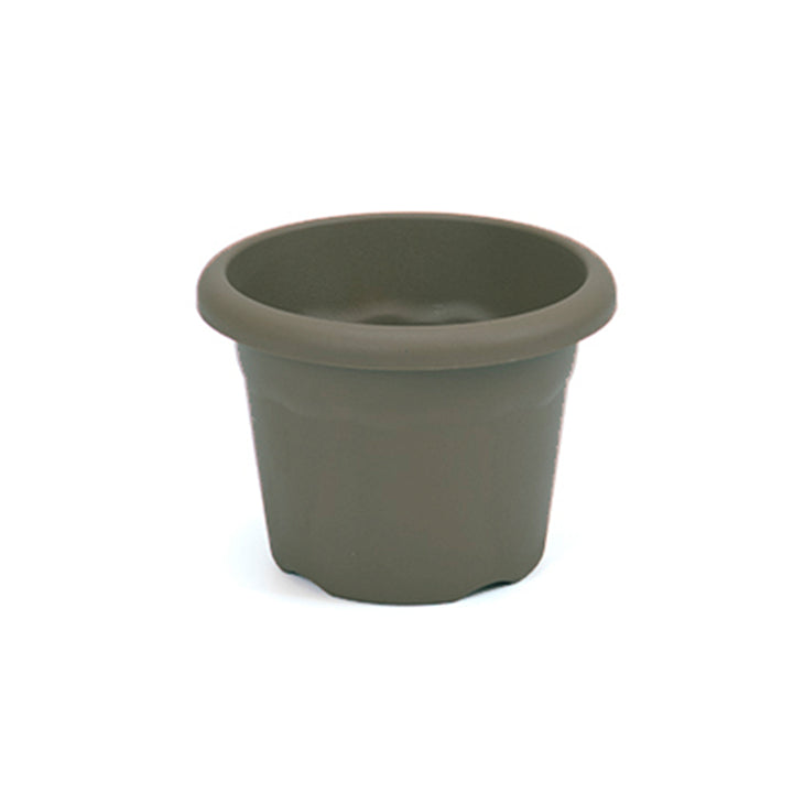 Plastiken TERRA - Plato Redondo de 14 cm para Macetas de 16 cm 1.5L. Taupe