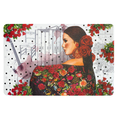 JAVIER - Mantel Individual Multiusos, Diseño Modernista, Colección Flamenca