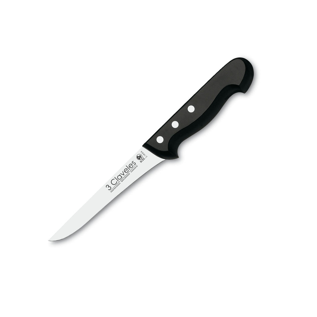 3 Claveles POM - Cuchillo Deshuesador Profesional 15 cm Acero Inoxidable