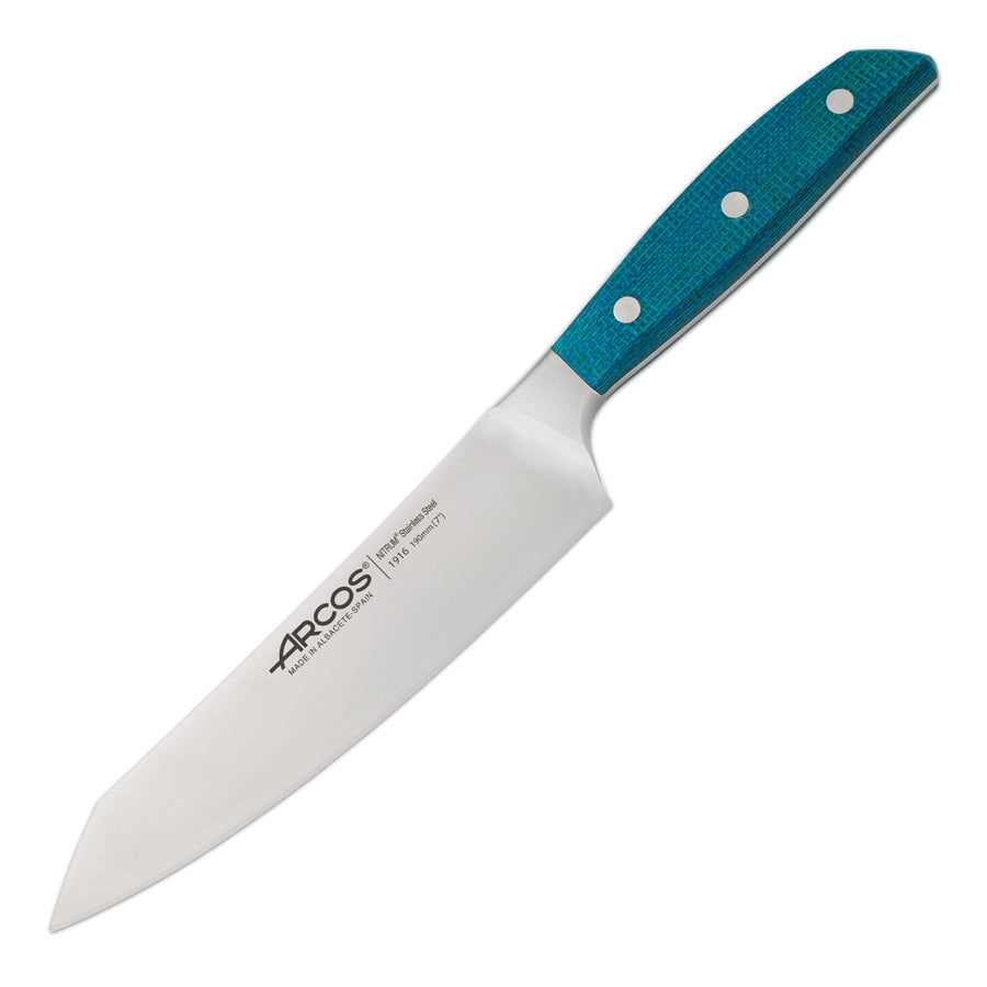 ARCOS 191623 - Cuchillo Rocking Santoku Profesional Forjado 19 cm. Serie BROOKLYN