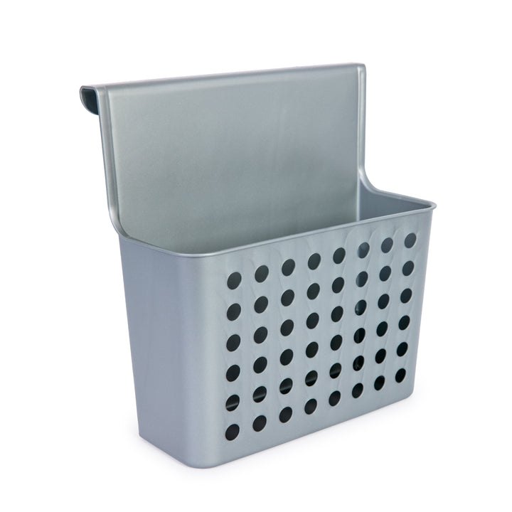 Plastic Forte - Cesta Colgante Balance para Puertas de Armarios. Ideal Cocina. Plata