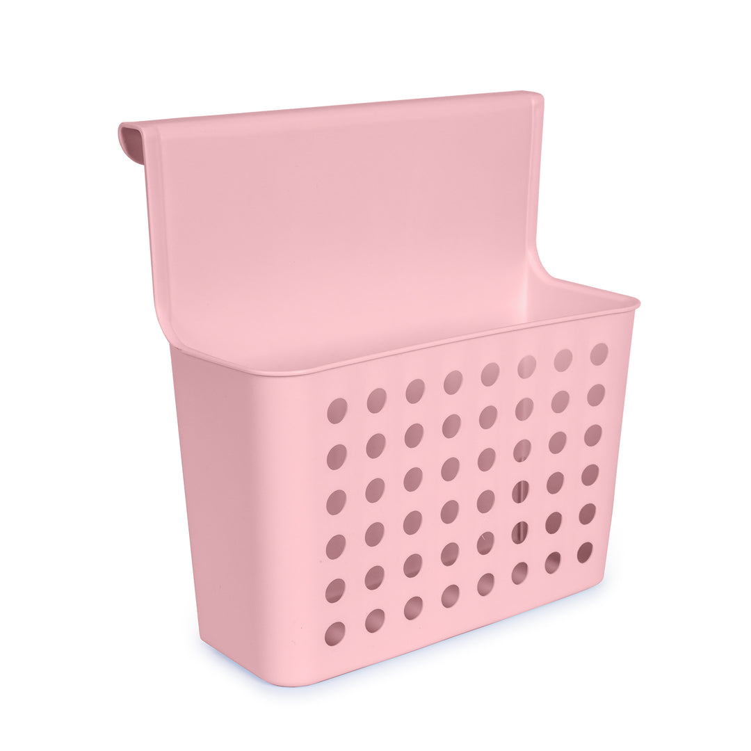 Plastic Forte - Cesta Colgante Balance para Puertas de Armarios. Ideal Cocina. Rosa