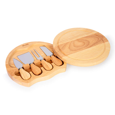 IBILI - Set de 4 Cuchillos para Queso con Tabla de Corte Incluida