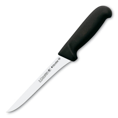3 Claveles Proflex - Cuchillo Profesional Deshuesador 15 cm Microban. Negro