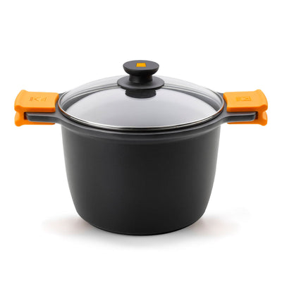 BRA Efficient - Olla Alta 20 cm Antiadherente con Asas. Inducción y Horno