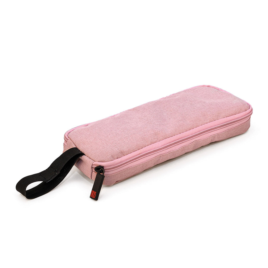 IRIS Zipper Roll - Porta Bocadillos Plegable y Flexible con Cierre de Cremallera. Rosa