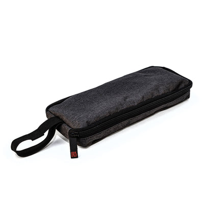 IRIS Zipper Roll - Porta Bocadillos Plegable y Flexible con Cierre de Cremallera. Negro