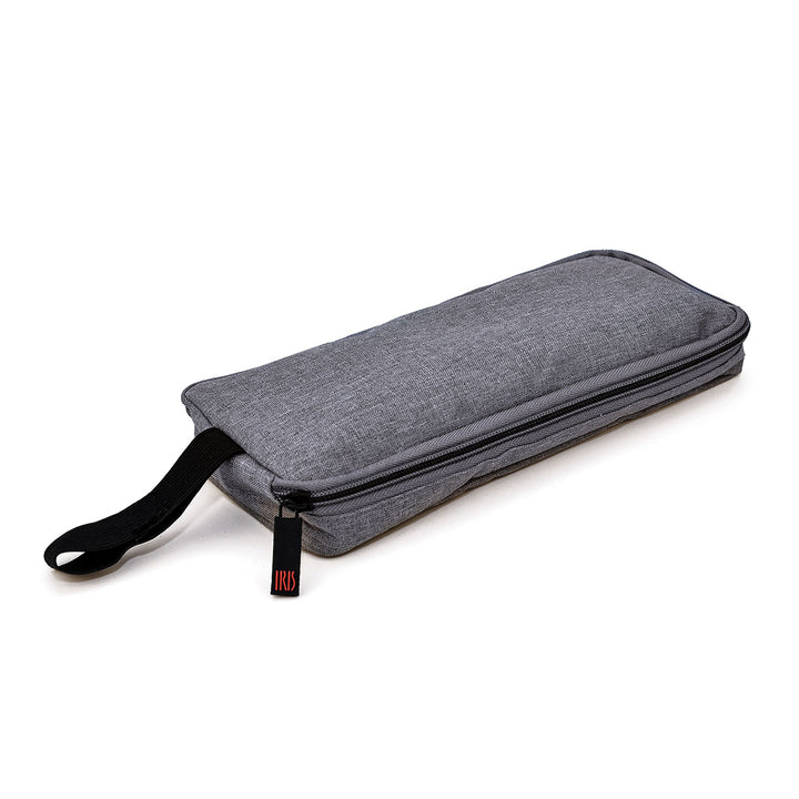 IRIS Zipper Roll - Porta Bocadillos Plegable y Flexible con Cierre de Cremallera. Gris