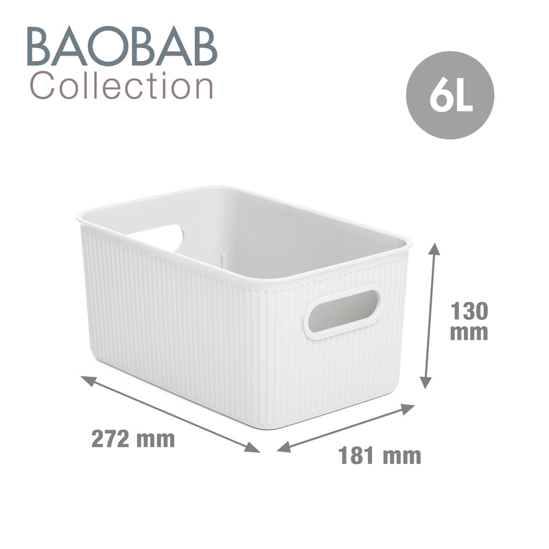 TATAY Baobab - Set de Organizadores Multifunción en Plástico PP05, Gris Antracita
