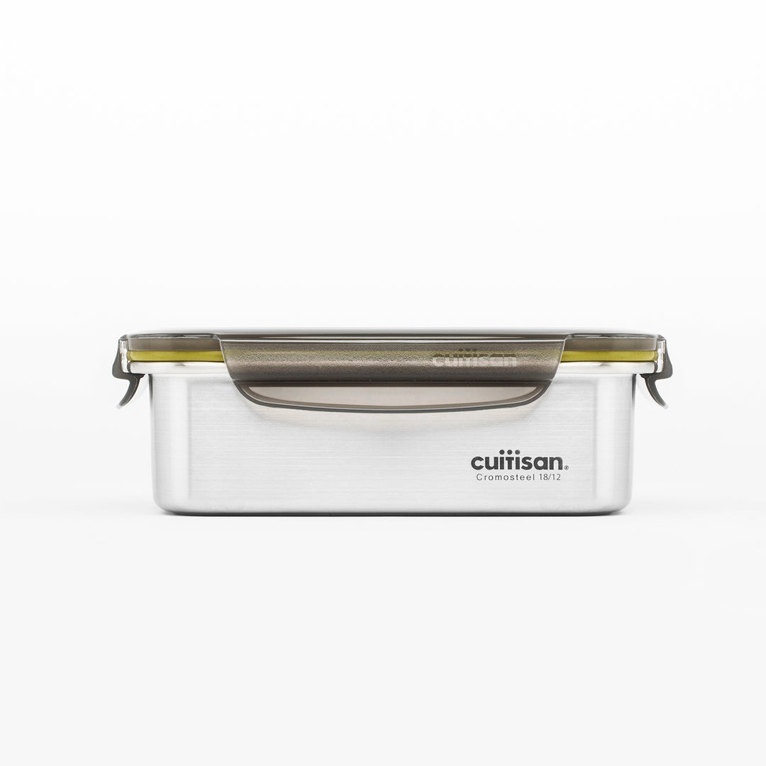 Cuitisan Signature - Recipiente Rectangular de 0.68L en Acero Inoxidable Apto Microondas