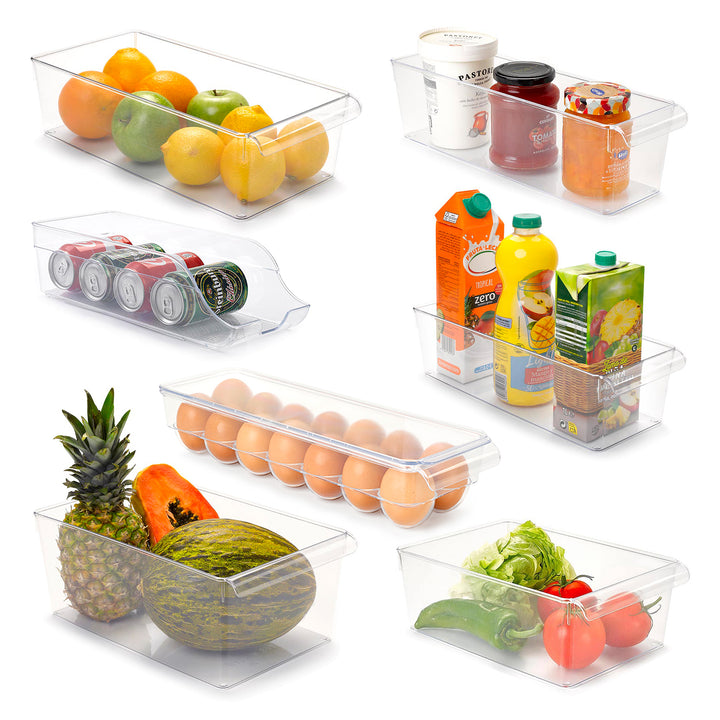 Plastic Forte - Doble Organizador Rectangular para Nevera con Asa System Nº 12