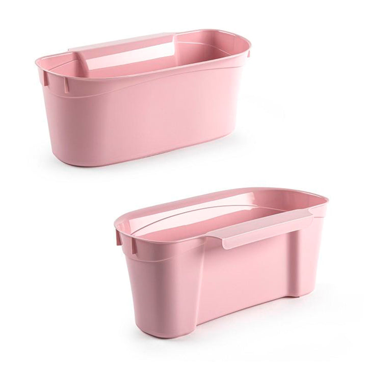 Plastic Forte - Lote de 2 Cestas Recogedoras para Cocina Multiusos Colgantes. Rosa