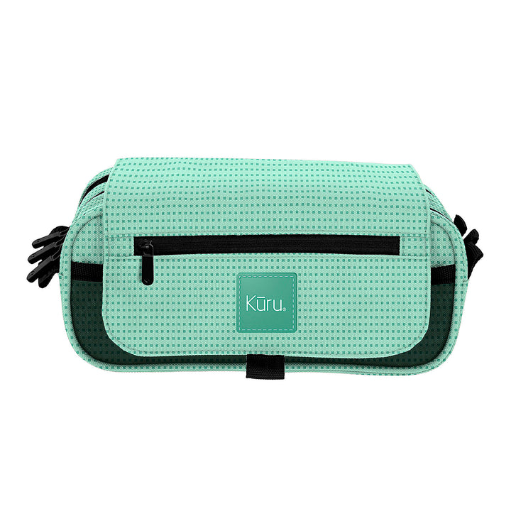 Grafoplás Kūru - Estuche Portatodo Triple con Solapa para Material Escolar. Menta