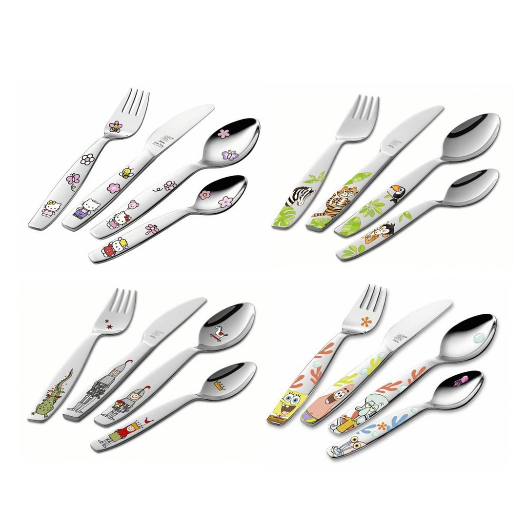 ZWILLING Eckbert - Set de 4 Cubiertos Infantiles en Acero Inoxidable Pulido 18/10